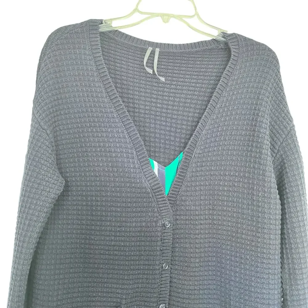 Anthropologie Navy Varsity Cardigan Sweater Twofer Layered Mixed Media Dress